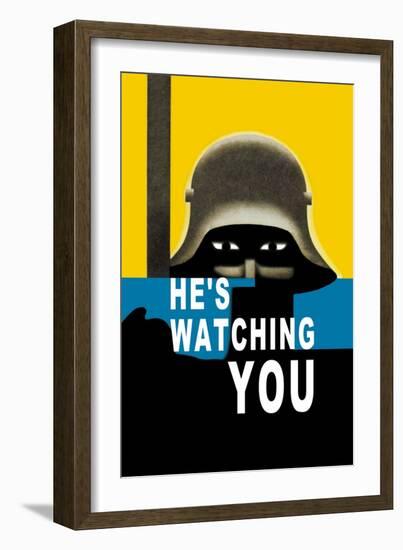 He's Watching You-null-Framed Art Print