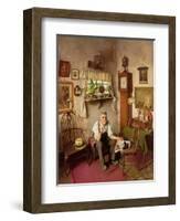 'He's Worth Framing', C.1943-Charles Spencelayh-Framed Giclee Print