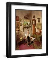 'He's Worth Framing', C.1943-Charles Spencelayh-Framed Giclee Print