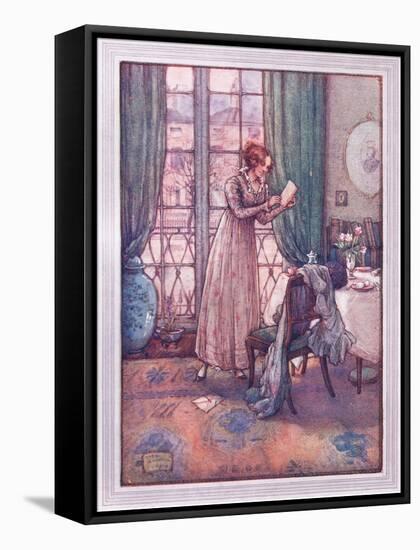 He Saw, Unseen, the Happy Girl-Sybil Tawse-Framed Stretched Canvas