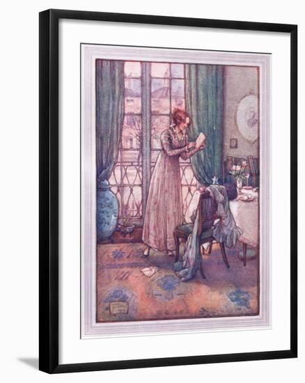 He Saw, Unseen, the Happy Girl-Sybil Tawse-Framed Giclee Print