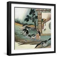 He Sent Him into His Fields to Feed Swine, 1899-null-Framed Giclee Print