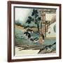 He Sent Him into His Fields to Feed Swine, 1899-null-Framed Giclee Print