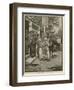 "He Stops at the Sign of the Weathervane"-Howard Pyle-Framed Giclee Print