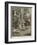 "He Stops at the Sign of the Weathervane"-Howard Pyle-Framed Giclee Print