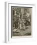 "He Stops at the Sign of the Weathervane"-Howard Pyle-Framed Giclee Print