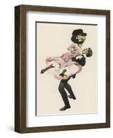 He Sweeps His Partner off Her Feet-Ferdinand Von Reznicek-Framed Art Print