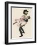 He Sweeps His Partner off Her Feet-Ferdinand Von Reznicek-Framed Art Print