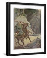 He Took His Staff and Beat the Poor Beast-Tony Sarg-Framed Giclee Print