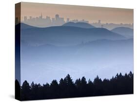 He View from the Summit of Mt. Tamalpais Looking Back Towards the City of San Francisco, Ca-Ian Shive-Stretched Canvas