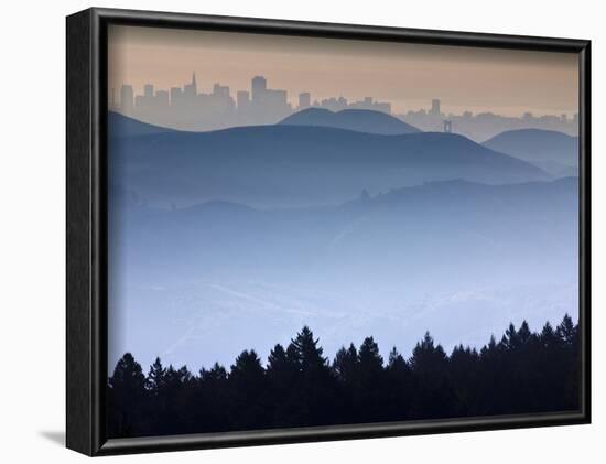 He View from the Summit of Mt. Tamalpais Looking Back Towards the City of San Francisco, Ca-Ian Shive-Framed Photographic Print