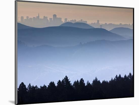 He View from the Summit of Mt. Tamalpais Looking Back Towards the City of San Francisco, Ca-Ian Shive-Mounted Photographic Print