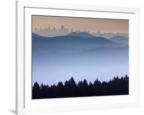 He View from the Summit of Mt. Tamalpais Looking Back Towards the City of San Francisco, Ca-Ian Shive-Framed Photographic Print