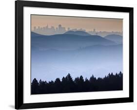 He View from the Summit of Mt. Tamalpais Looking Back Towards the City of San Francisco, Ca-Ian Shive-Framed Photographic Print