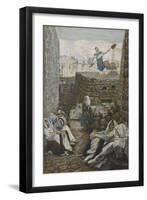 He Who Winnows His Wheat from 'The Life of Our Lord Jesus Christ'-James Jacques Joseph Tissot-Framed Giclee Print