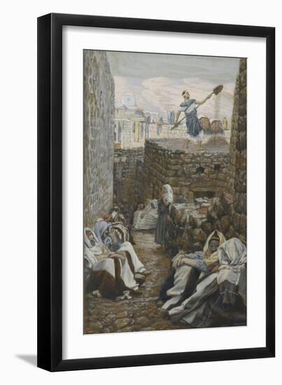 He Who Winnows His Wheat from 'The Life of Our Lord Jesus Christ'-James Jacques Joseph Tissot-Framed Giclee Print
