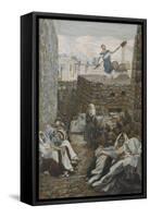 He Who Winnows His Wheat from 'The Life of Our Lord Jesus Christ'-James Jacques Joseph Tissot-Framed Stretched Canvas