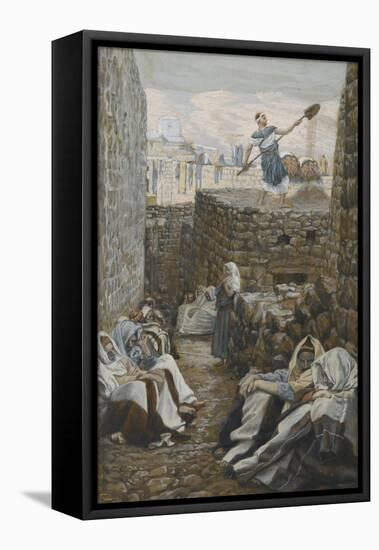 He Who Winnows His Wheat from 'The Life of Our Lord Jesus Christ'-James Jacques Joseph Tissot-Framed Stretched Canvas