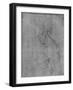 'Head and Bust of an Old Man to the Left', c1480 (1945)-Leonardo Da Vinci-Framed Giclee Print