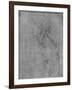 'Head and Bust of an Old Man to the Left', c1480 (1945)-Leonardo Da Vinci-Framed Giclee Print