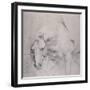 Head and Forequarters of a Gray Horse-Sir Anthony Van Dyck-Framed Giclee Print