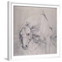 Head and Forequarters of a Gray Horse-Sir Anthony Van Dyck-Framed Giclee Print