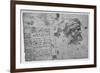 'Head and Shoulders of a Bearded Man', c1480 (1945)-Leonardo Da Vinci-Framed Giclee Print