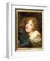 Head and Shoulders of a Young Woman-Jean-Baptiste Greuze-Framed Giclee Print