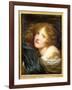 Head and Shoulders of a Young Woman-Jean-Baptiste Greuze-Framed Giclee Print