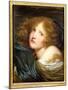 Head and Shoulders of a Young Woman-Jean-Baptiste Greuze-Mounted Giclee Print