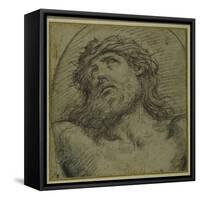 Head and Shoulders of the Living Christ Crucified-Guido Reni-Framed Stretched Canvas