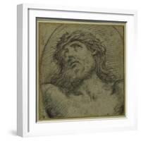 Head and Shoulders of the Living Christ Crucified-Guido Reni-Framed Giclee Print