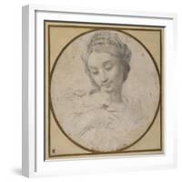 Head and Shoulders of the Virgin-Carlo Cignani-Framed Giclee Print