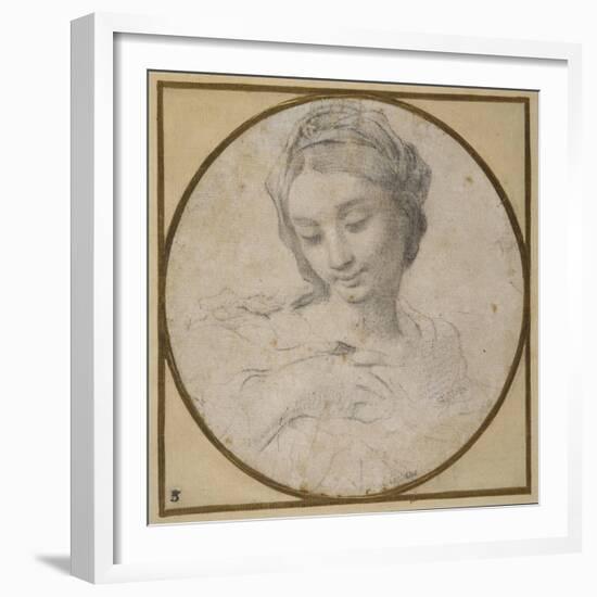 Head and Shoulders of the Virgin-Carlo Cignani-Framed Giclee Print