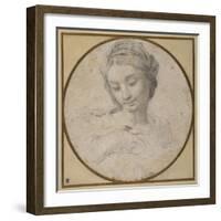 Head and Shoulders of the Virgin-Carlo Cignani-Framed Giclee Print