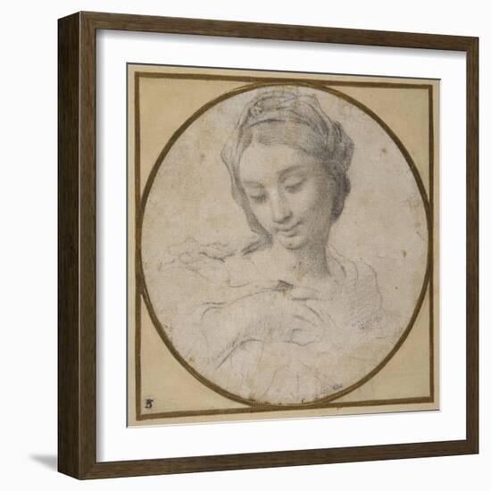 Head and Shoulders of the Virgin-Carlo Cignani-Framed Giclee Print