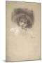 Head and Shoulders Portrait of a Child-Gustav Klimt-Mounted Giclee Print