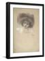 Head and Shoulders Portrait of a Child-Gustav Klimt-Framed Giclee Print