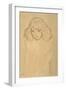 Head and Shoulders Portrait of a Girl-Gustav Klimt-Framed Giclee Print