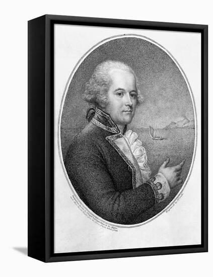 Head and Shoulders Portrait of Captain William Bligh-null-Framed Stretched Canvas