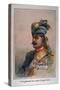 Head and Shoulders Portrait of Risaldar, Durrani, Illustration for 'Armies of India', by Major…-Alfred Crowdy Lovett-Stretched Canvas