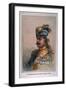 Head and Shoulders Portrait of Risaldar, Durrani, Illustration for 'Armies of India', by Major…-Alfred Crowdy Lovett-Framed Giclee Print