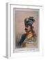 Head and Shoulders Portrait of Risaldar, Durrani, Illustration for 'Armies of India', by Major…-Alfred Crowdy Lovett-Framed Giclee Print