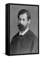 Head and Shoulders Portrait of Sigmund Freud-Wilhelm Engel-Framed Stretched Canvas