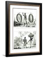 Head Baskets and a Poultry Seller, from Voyage Pittoresque et Historique Au Bresil-Jean Baptiste Debret-Framed Giclee Print