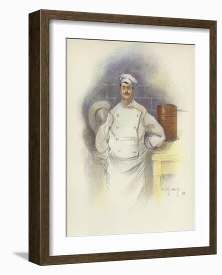 Head Chef at the Savoy Hotel-Dudley Hardy-Framed Giclee Print