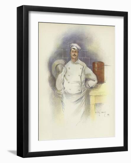 Head Chef at the Savoy Hotel-Dudley Hardy-Framed Giclee Print