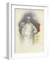 Head Chef at the Savoy Hotel-Dudley Hardy-Framed Giclee Print