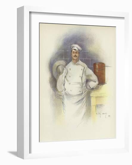 Head Chef at the Savoy Hotel-Dudley Hardy-Framed Giclee Print