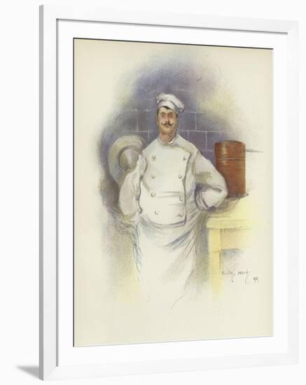 Head Chef at the Savoy Hotel-Dudley Hardy-Framed Giclee Print